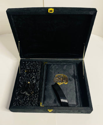 Luxurious embroidery bridal gift set  with beautiful tabseeh and ittar