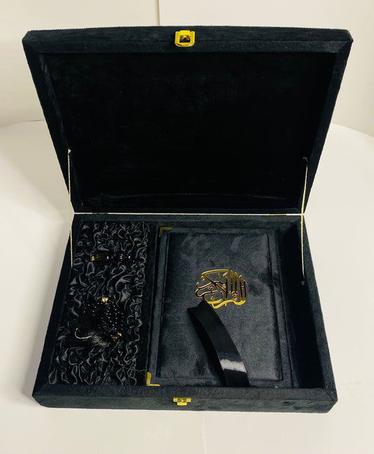 Luxurious embroidery bridal gift set with beautiful tabseeh and ittar