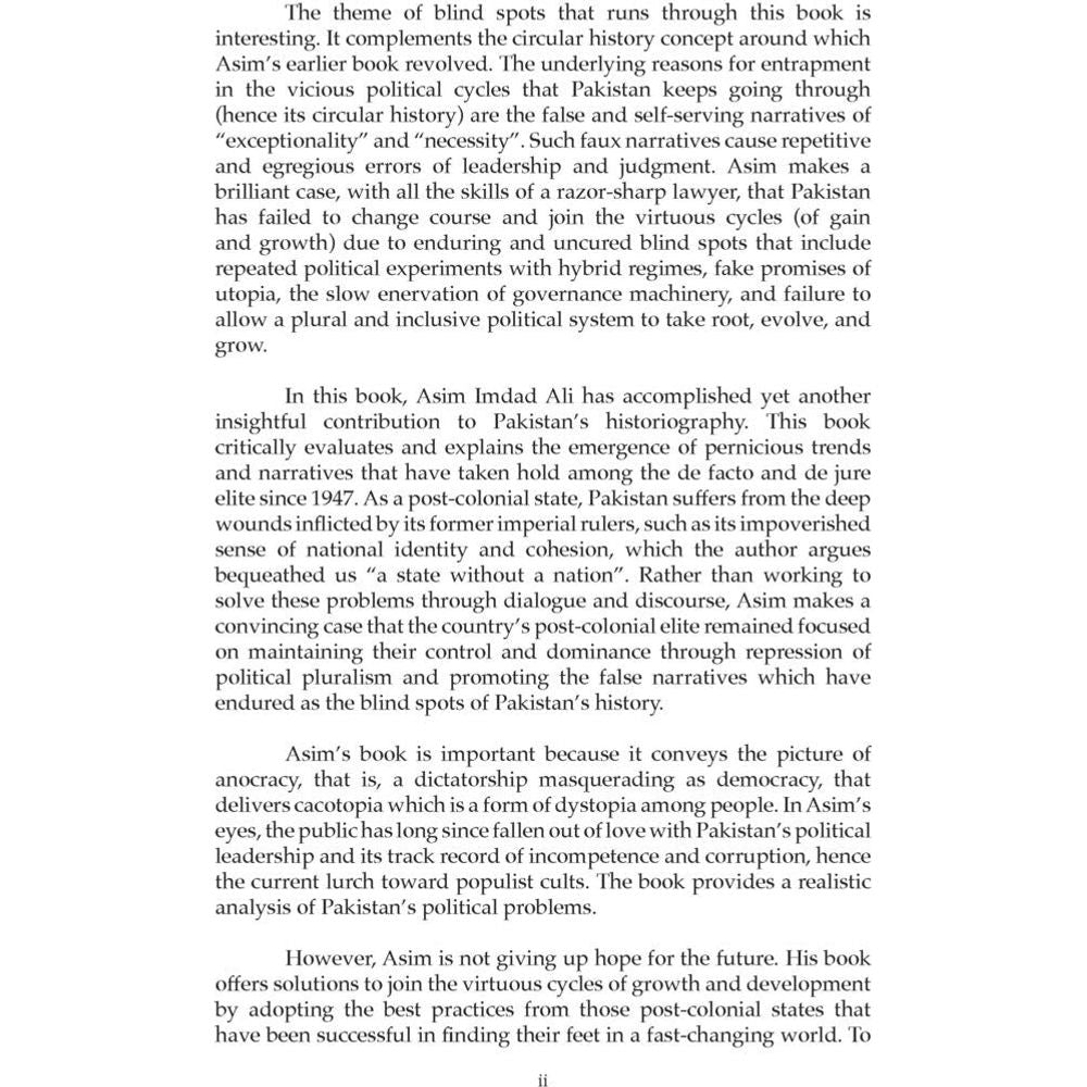 Blind Spots in Pakistan's History - Asim Imdad Ali