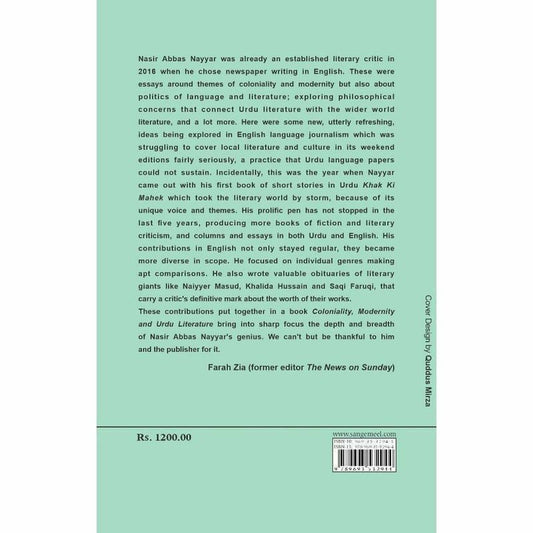 Coloniality, Modernity and Urdu Literature