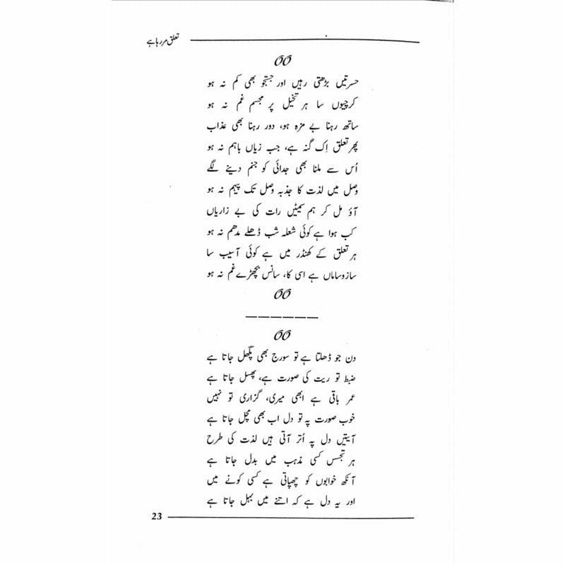 Ta'aluq Mar Raha Hai