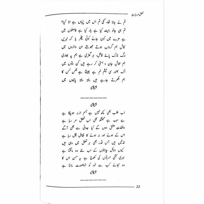 Ta'aluq Mar Raha Hai